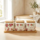 Porcelain Spice Jar Set - 3 Pcs